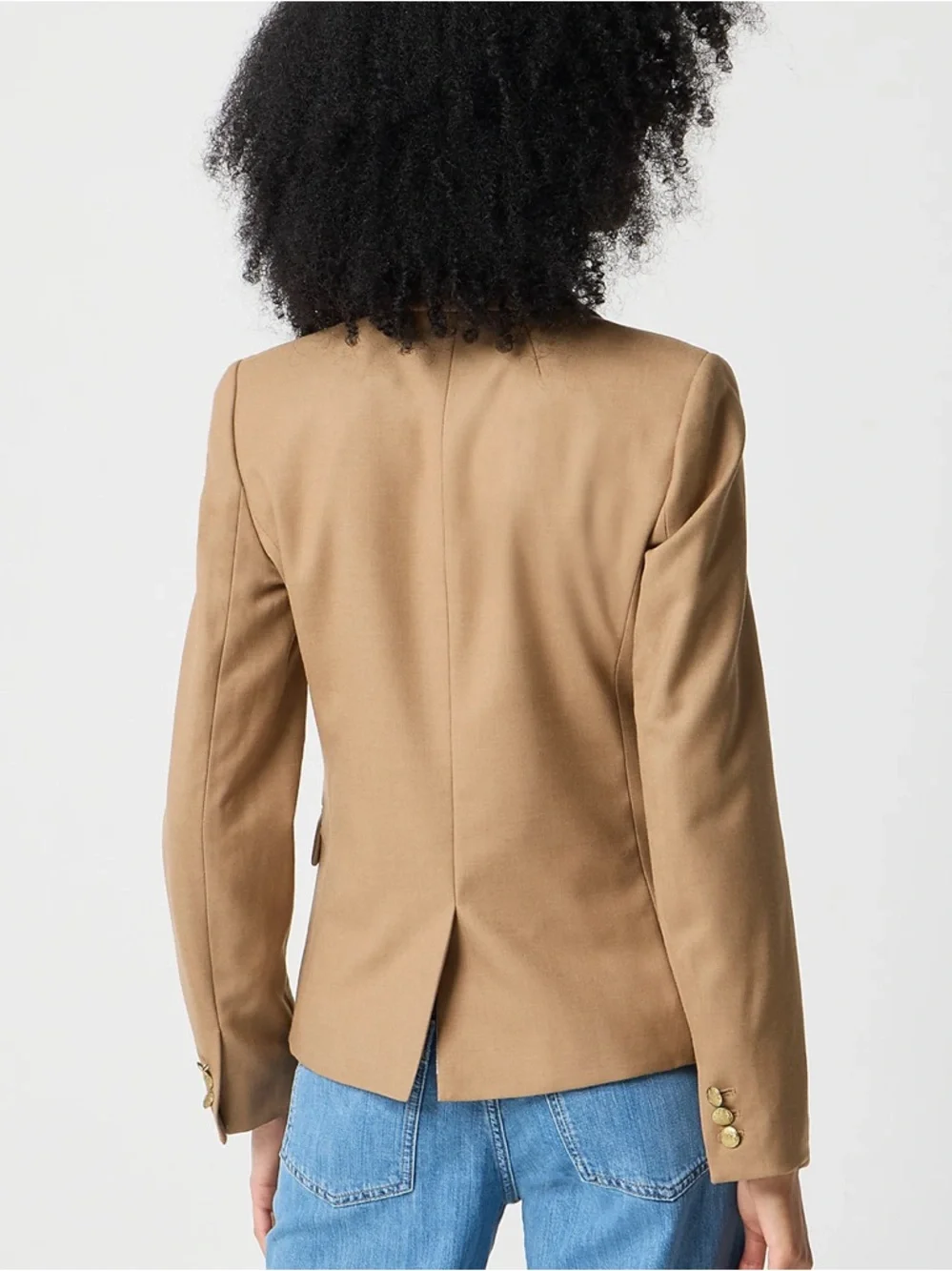 J.Crew Original Schoolboy Tailored Wool Blazer - Camel-Size 14 Career Preppy - Picture 2 of 9